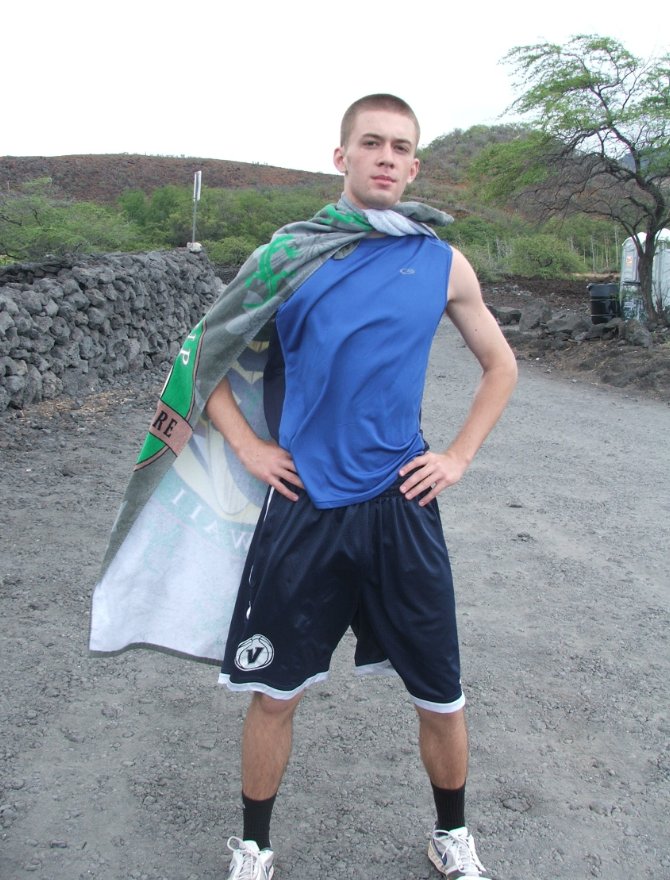 Dustin at the trailhead.