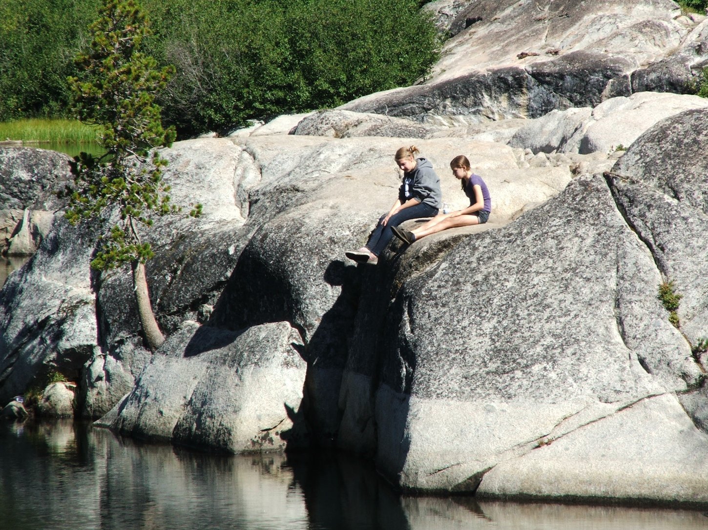 Girls across the lake