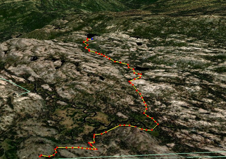 GPS Track of Hike