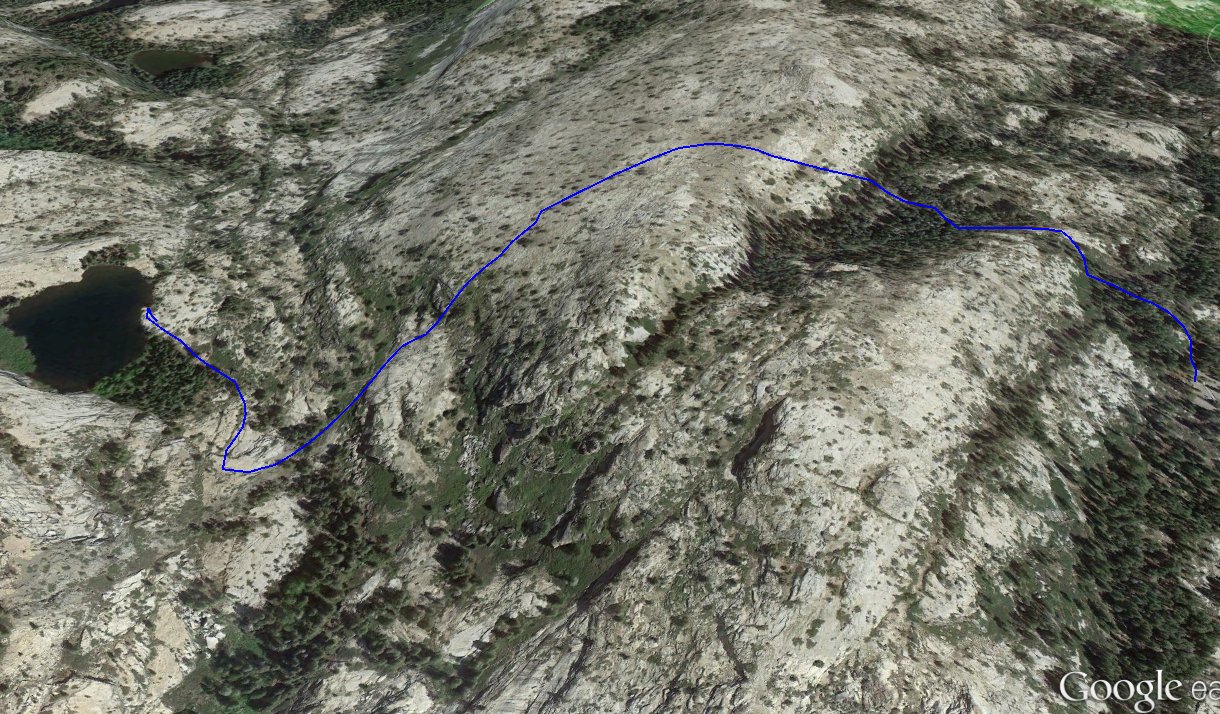 GPS Track of Hike