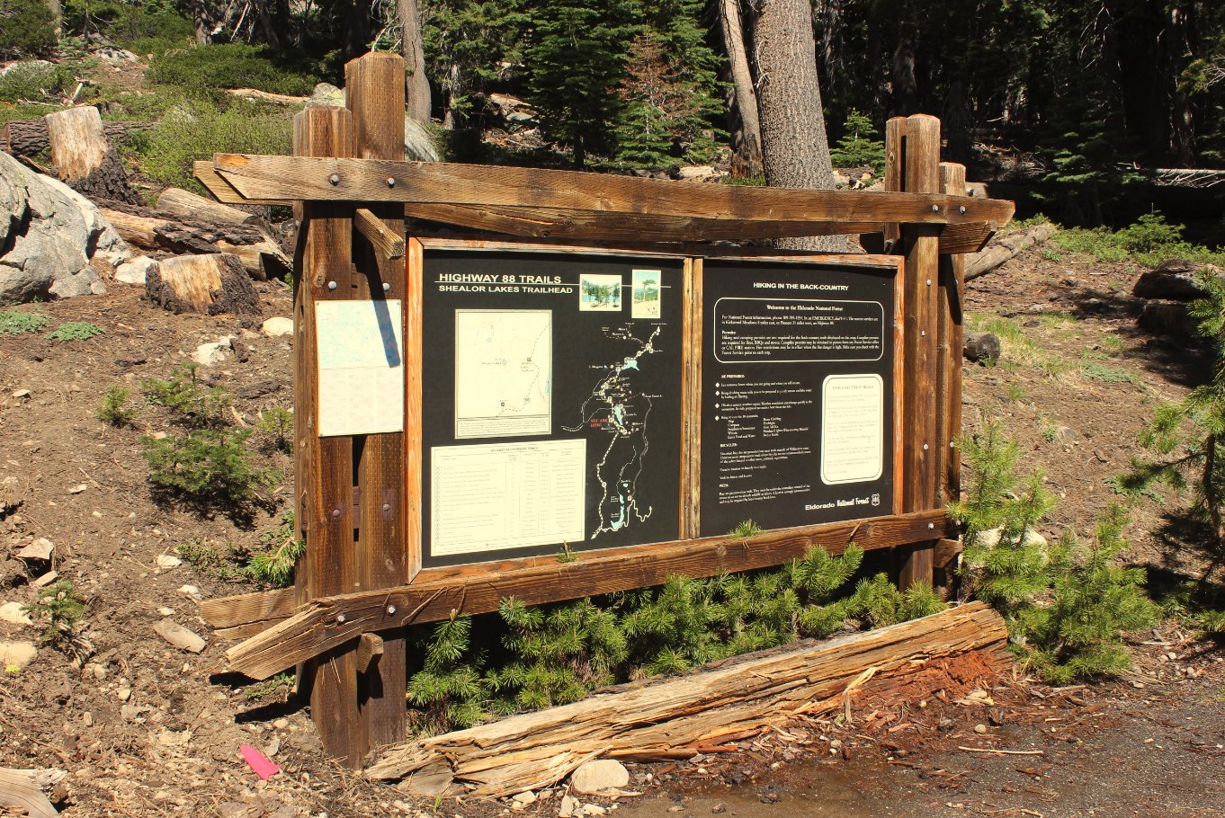 Winter damage at trailhead