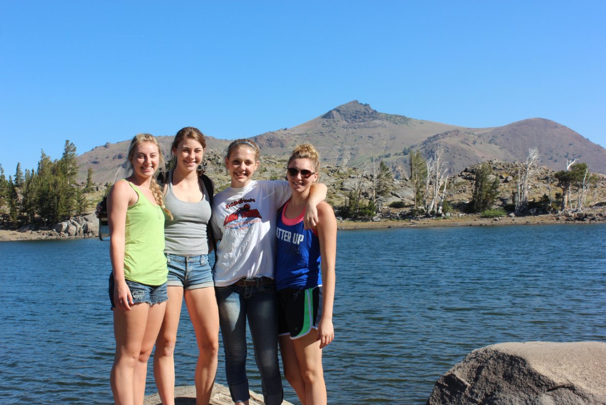 The girls at Frog Lake