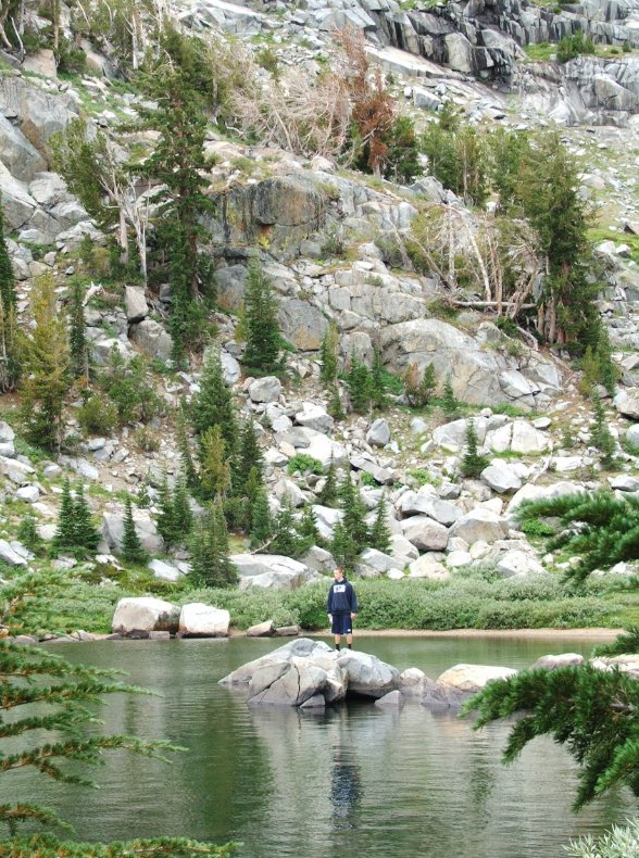 Dustin at the lake