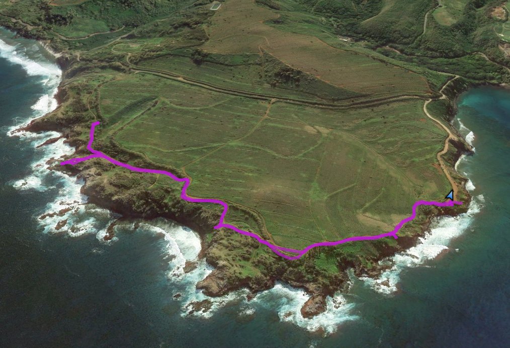GPS track of hike