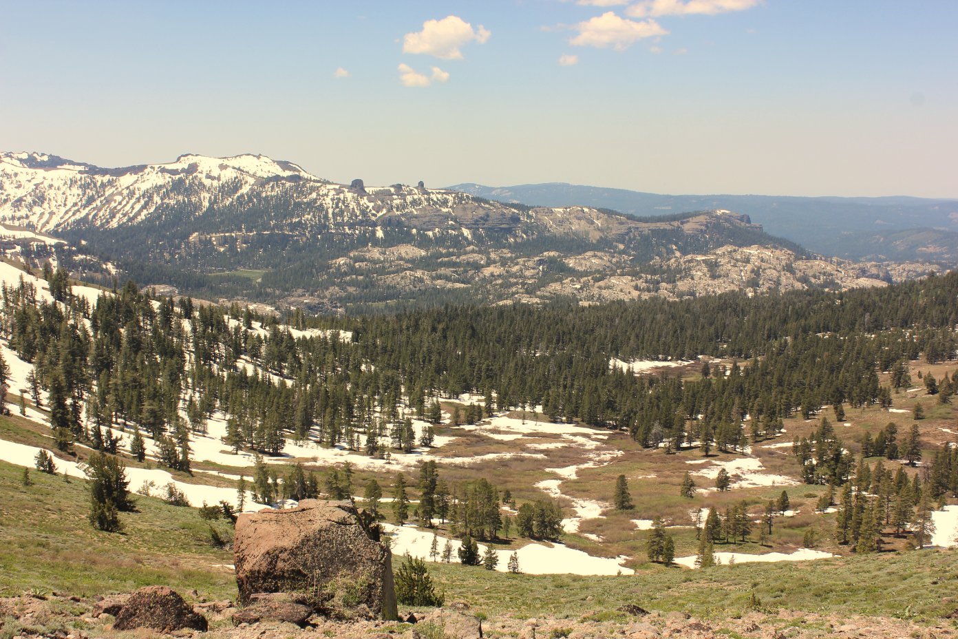 Views down into Lake Valley