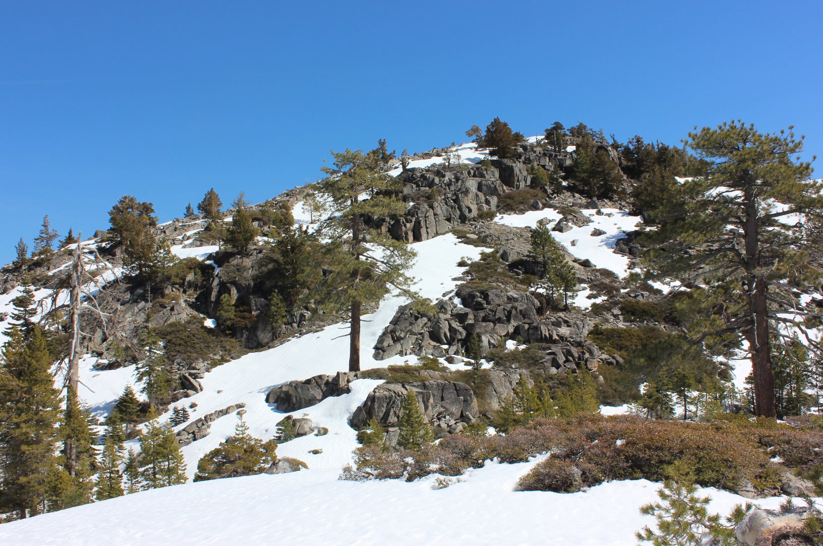 A look back at the event site from below