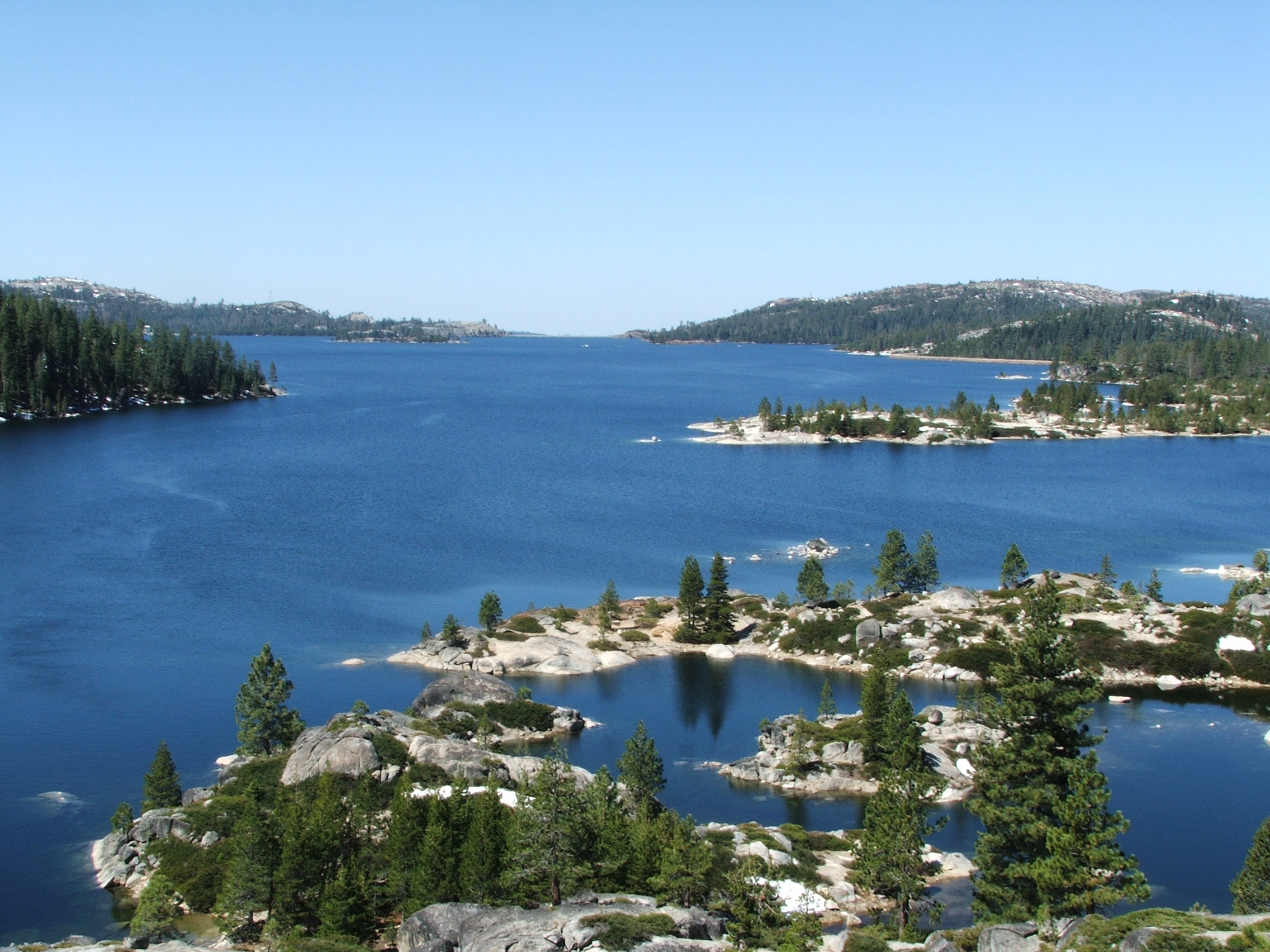 Looking toward the dam