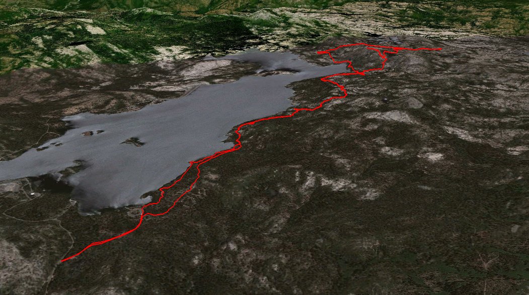 GPX track of the hike