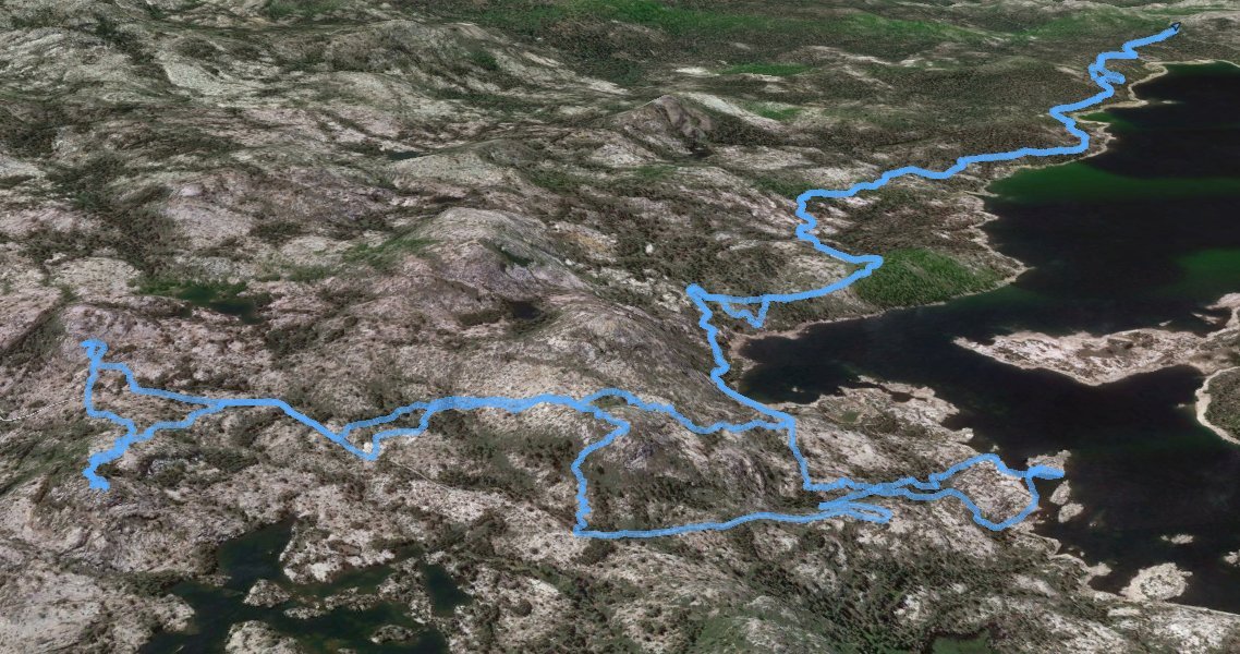 GPS Track of Hike