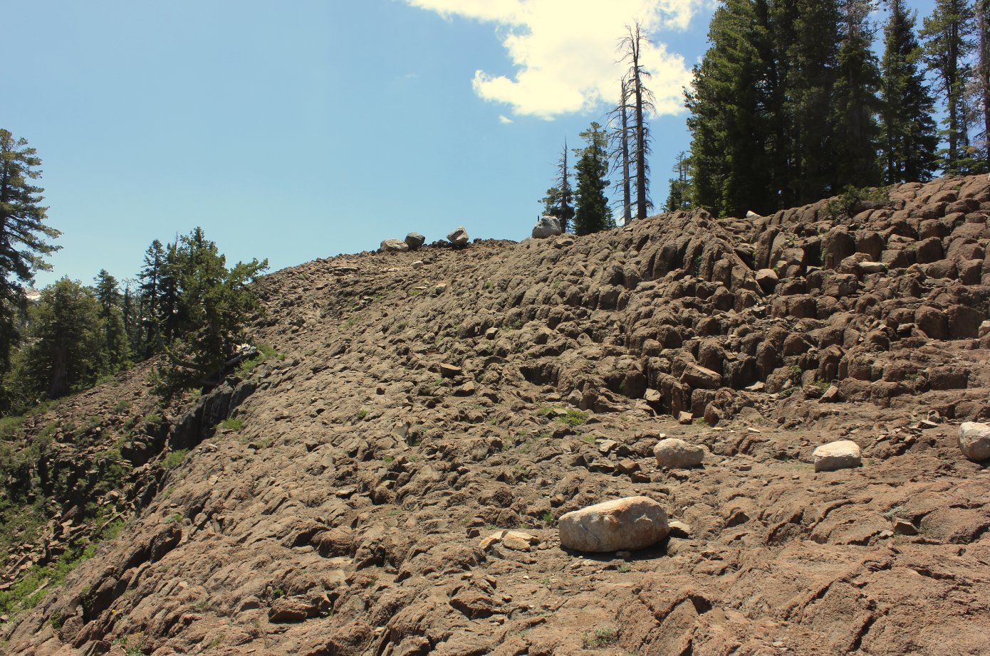 Top of the postpiles