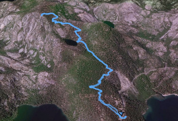 GPS Track of Hike