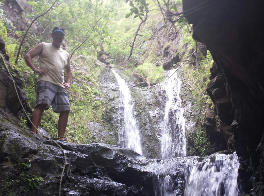 Steve at the double falls