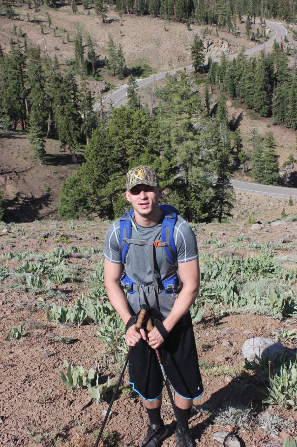 Tristan on the trail