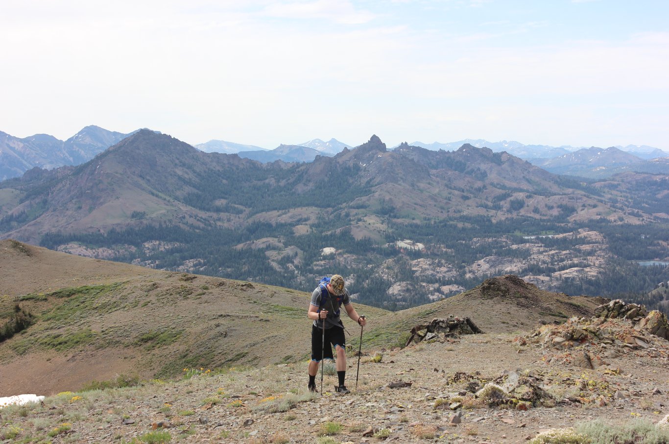 Final ascent to the peak