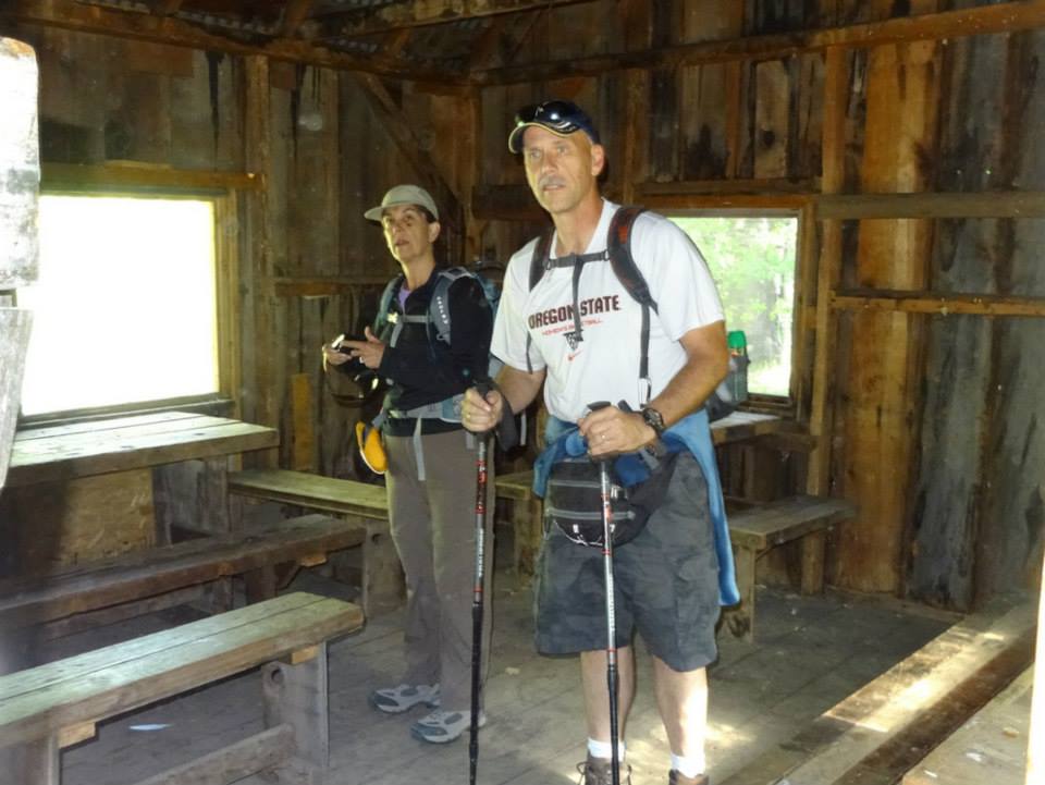 Checking out the Spencer warming hut