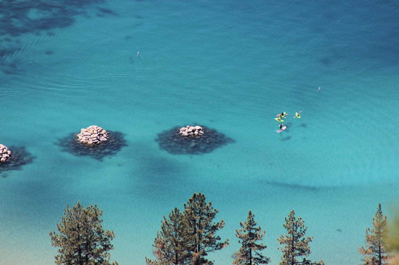Kayakers at Sand Harbor