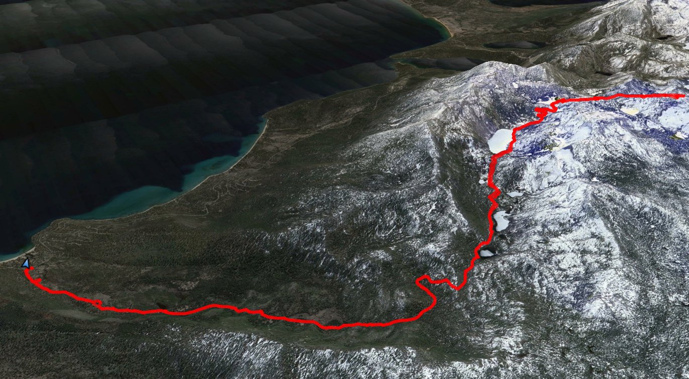 GPS Track of the hike