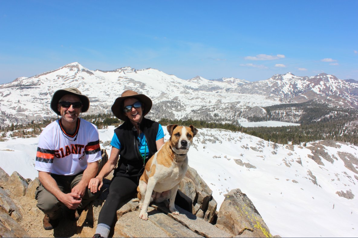 Phil and Julia at the top