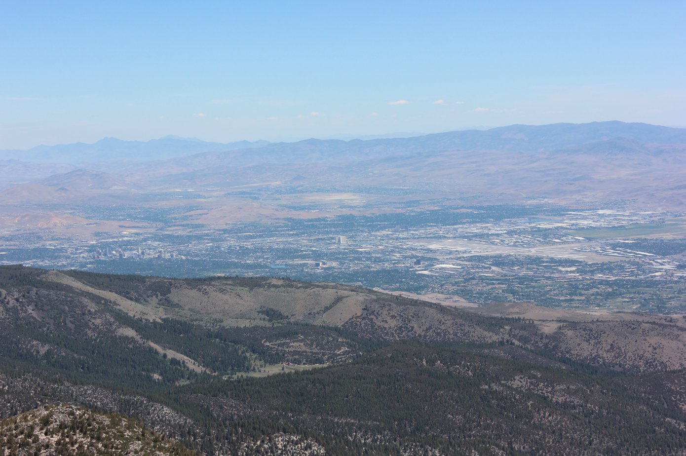 Reno from the peak