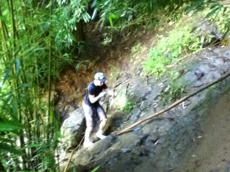 Tristan climbing rope