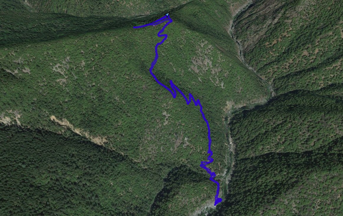 GPS Track of Hike