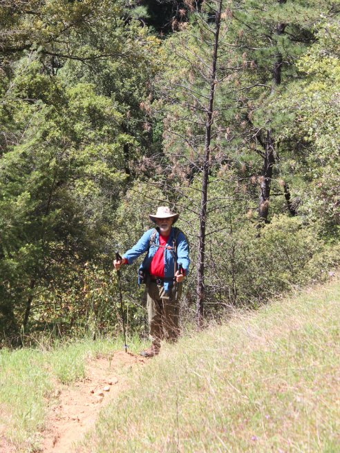 Mark on the way back up the hill