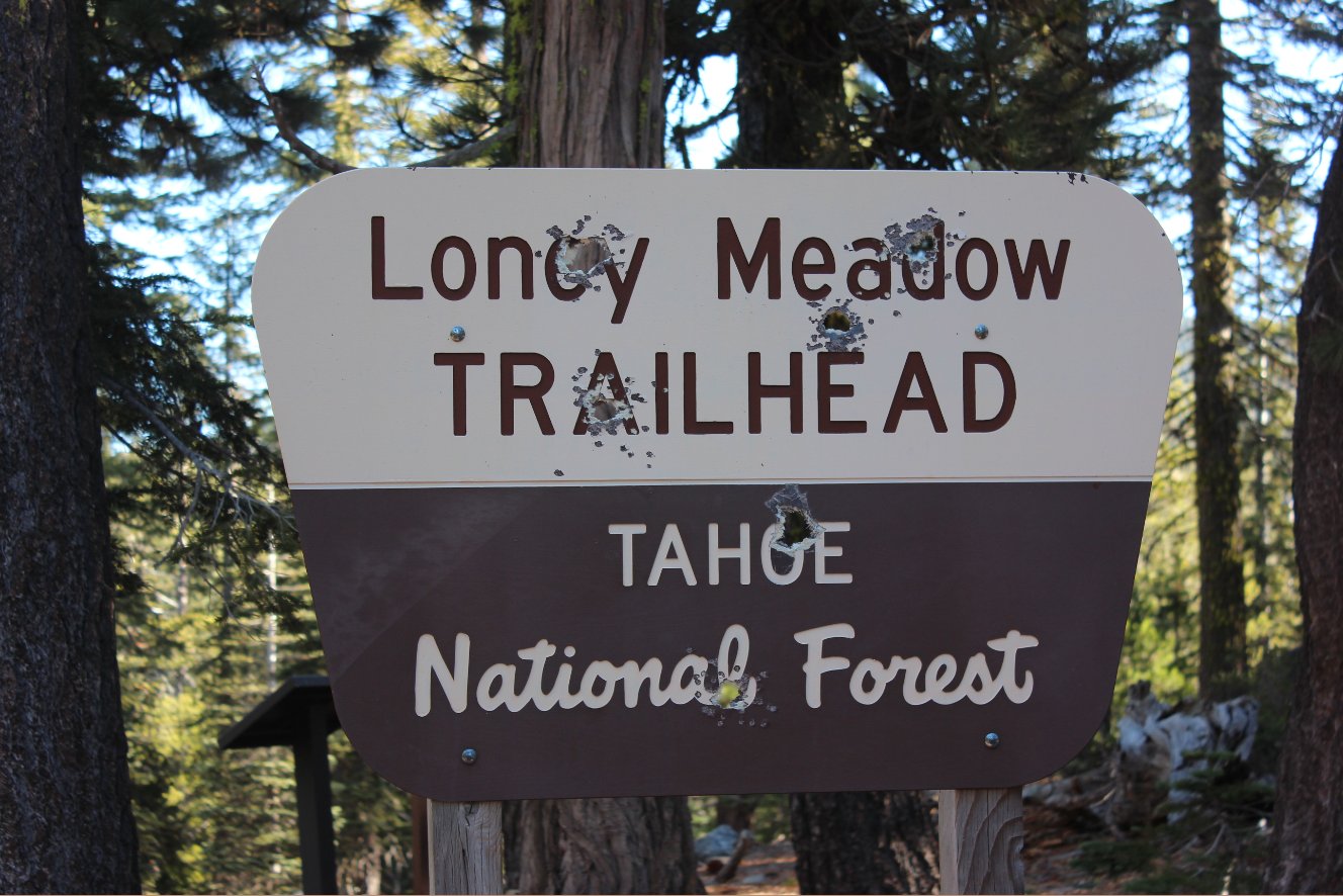 Trailhead sign