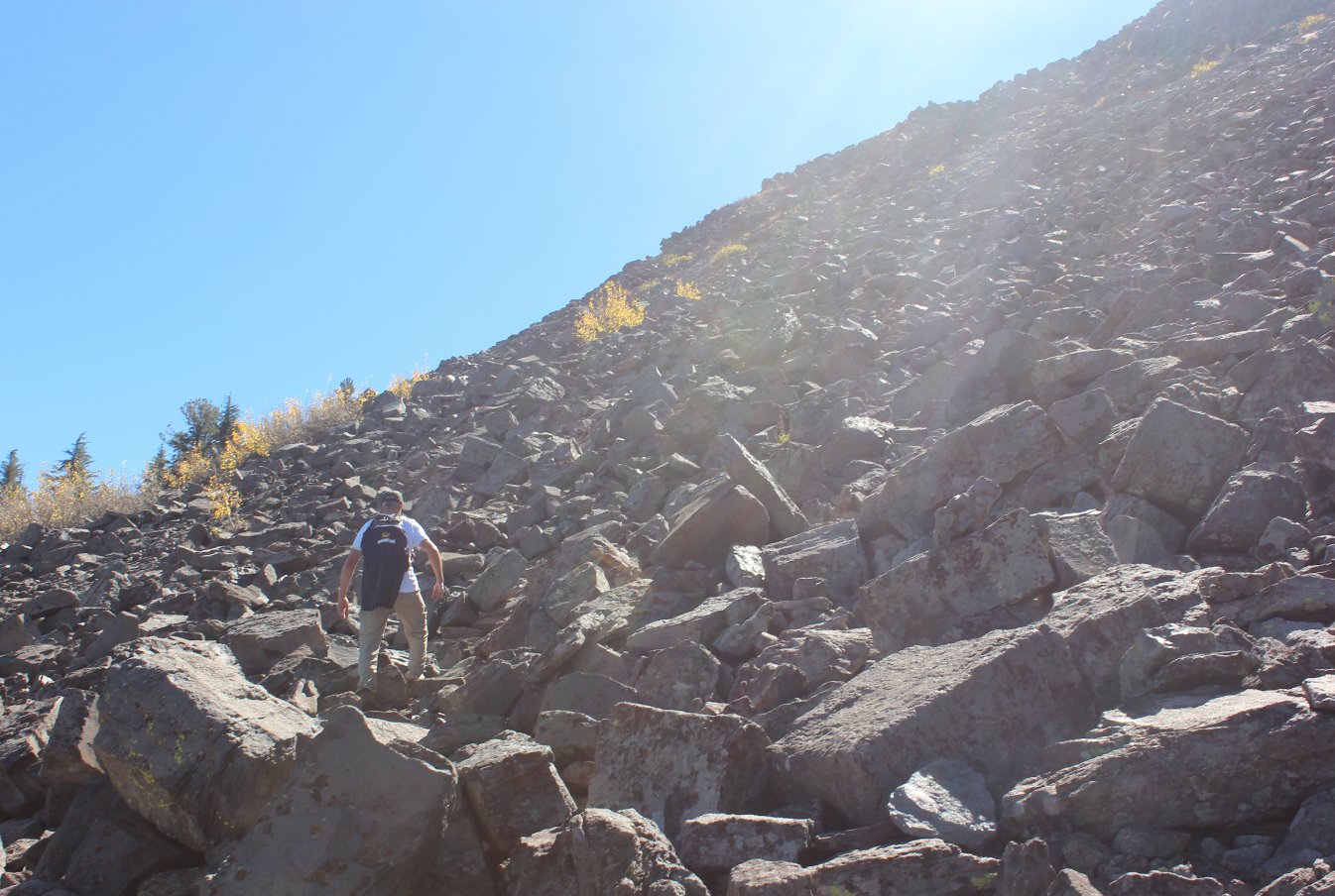 Rocky climb