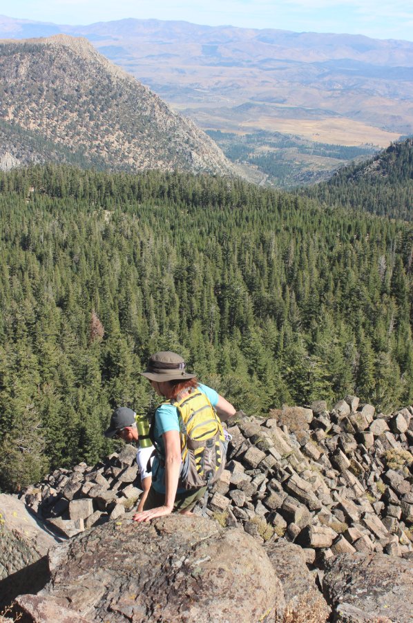 Heading back down
