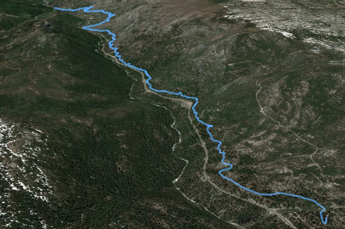GPS Track of Hike