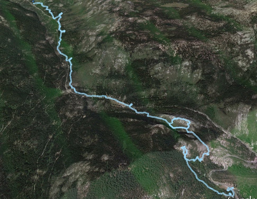 GPS Track of Hike