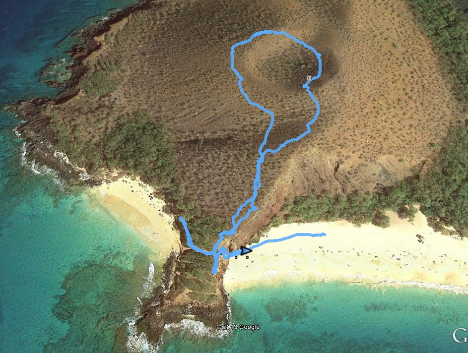 GPS track of hike