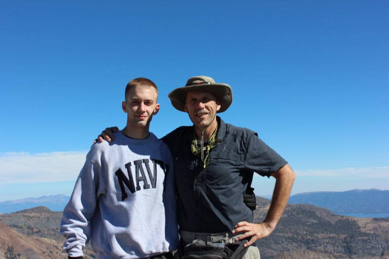 Greg and Dustin at the peak