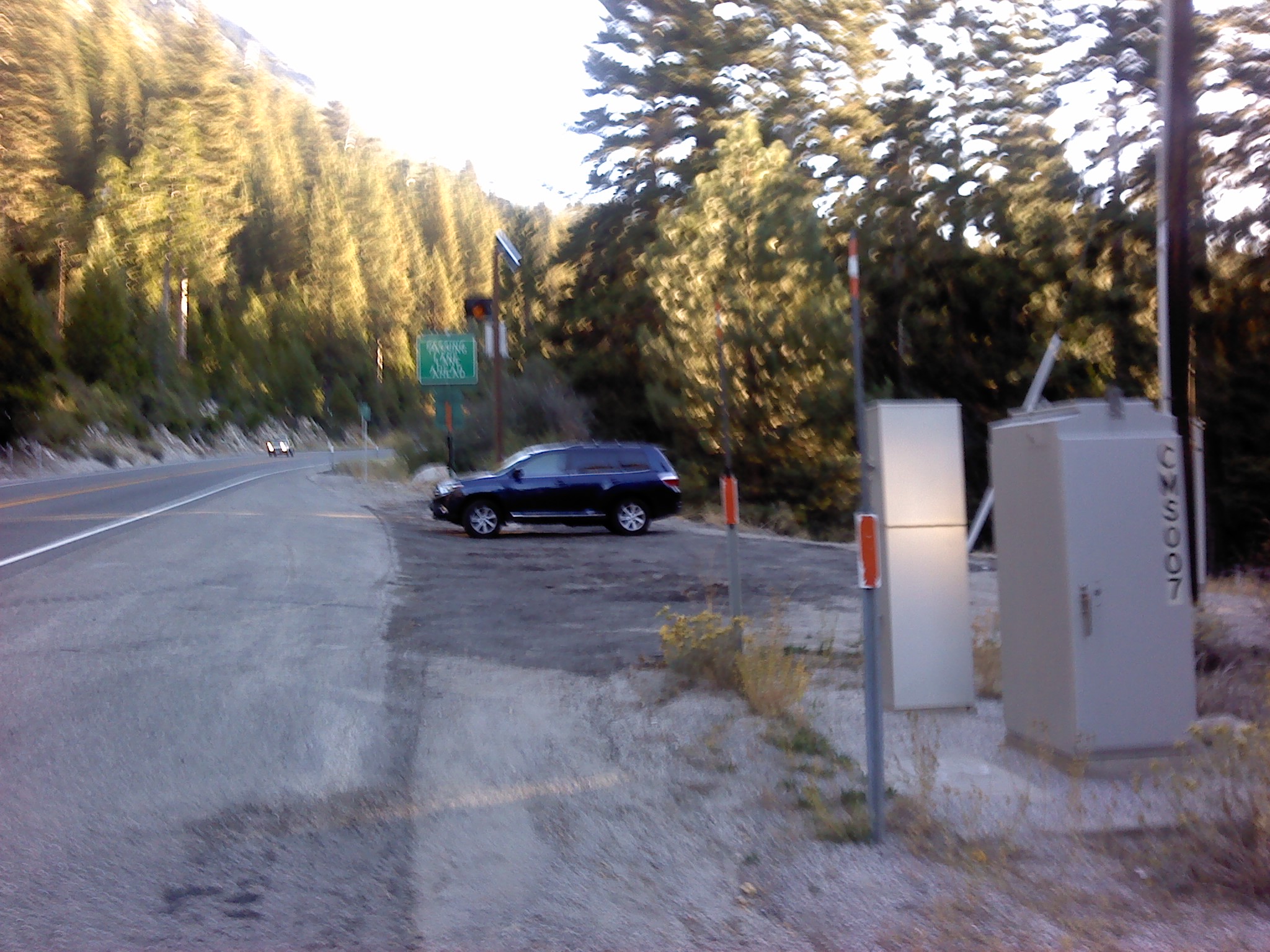 Parking spot on Highway 50