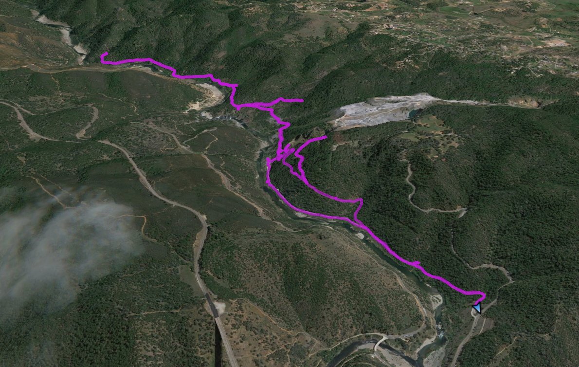 GPS Track of Hike