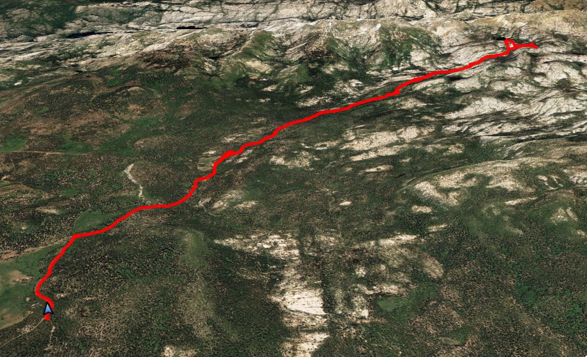 GPS track of hike