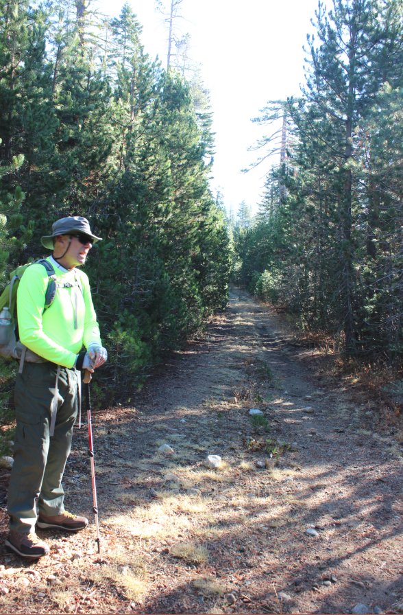 Greg on the early trail