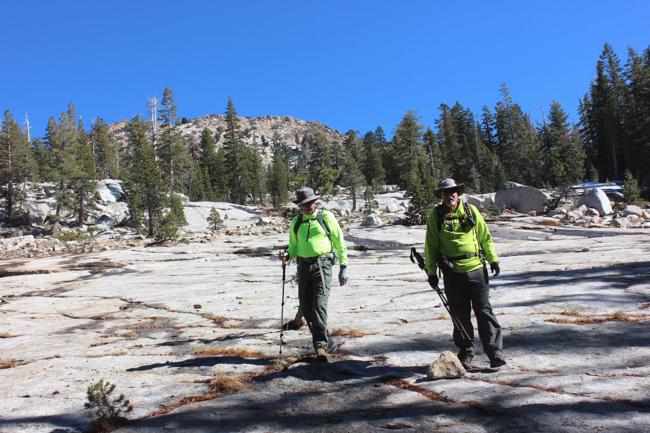 Heading back down