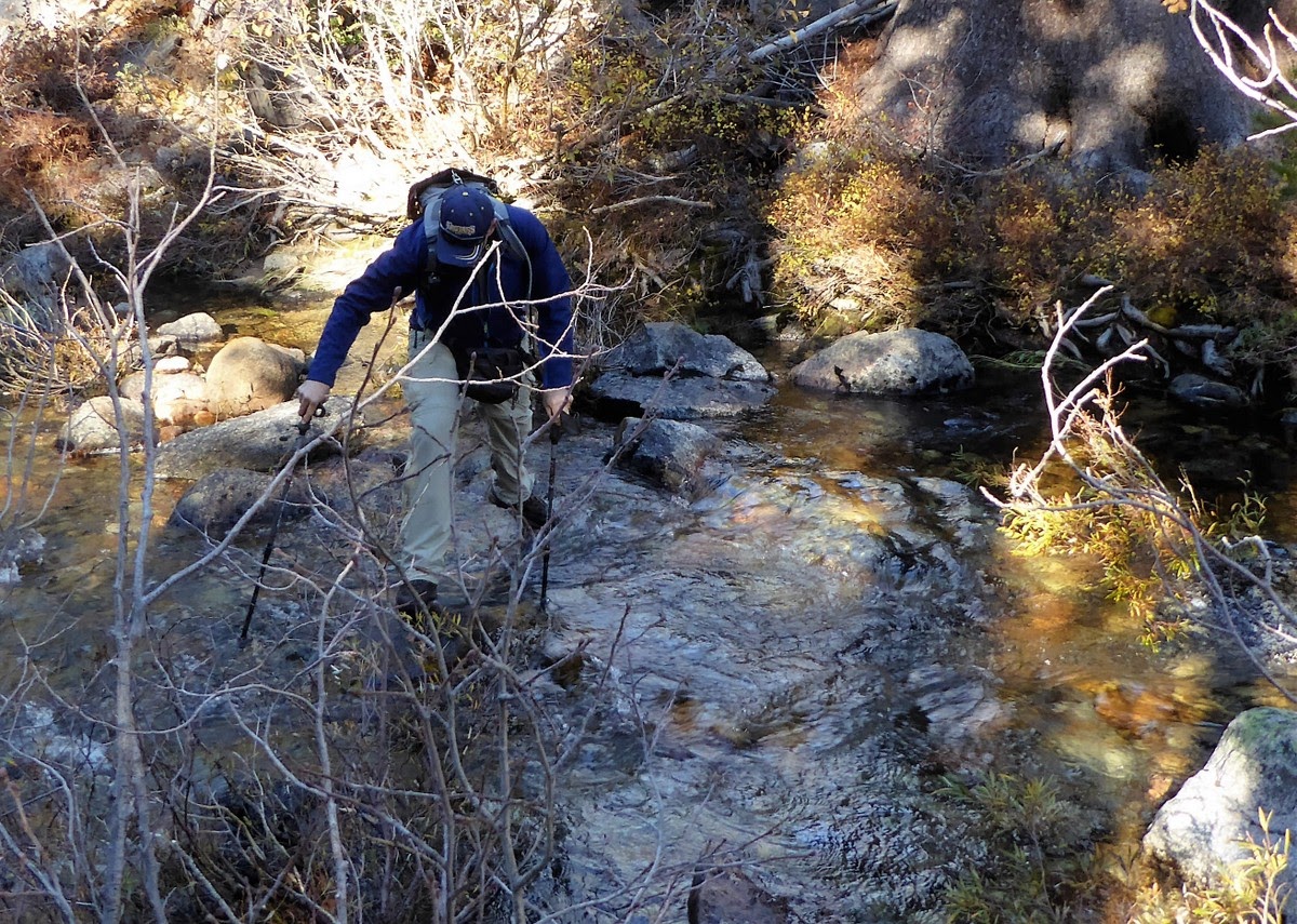 One of many water crossings