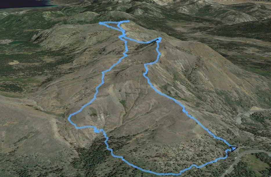 GPS Track of Hike