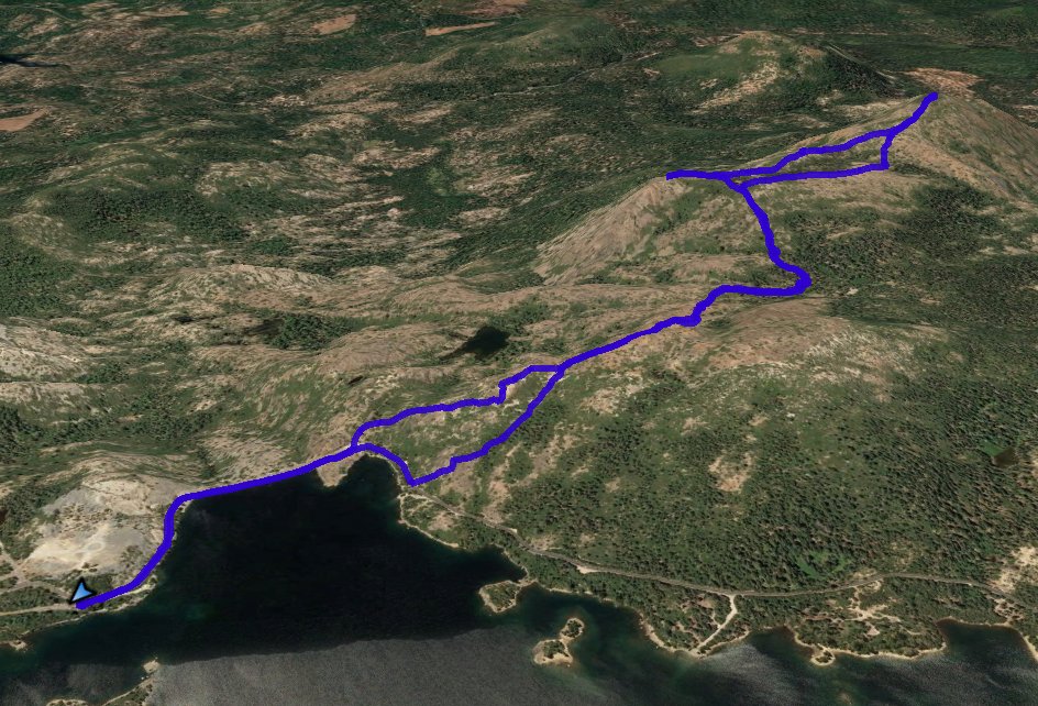 GPS Track of Hike