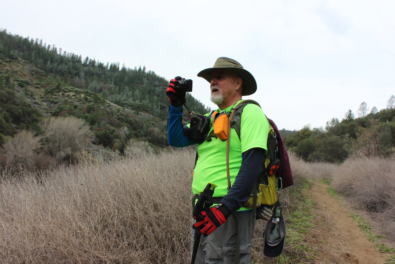 My hiking partner, Mark, checking out the views at the point