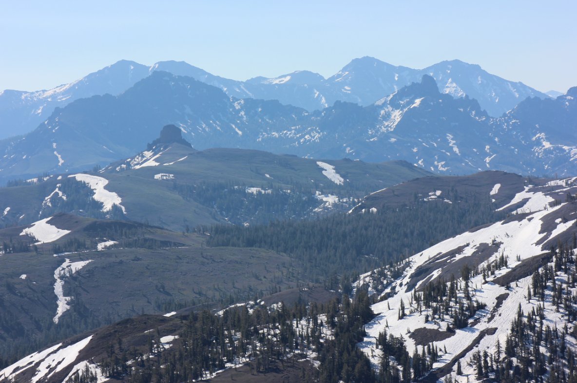 Closer look toward Raymond Peak