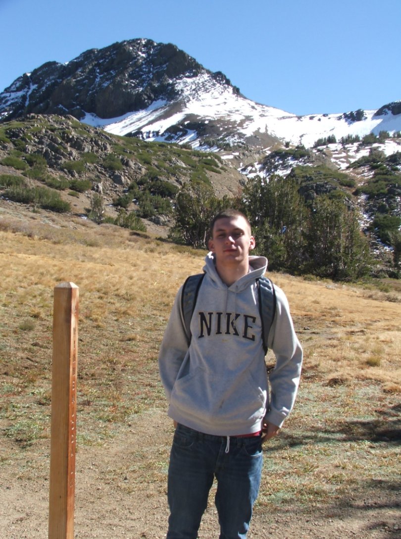 Tristan at the sign