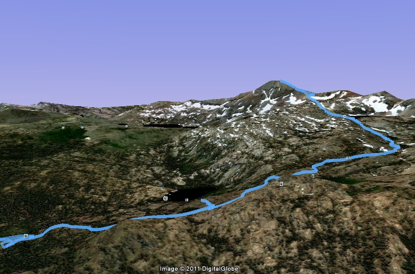 GPS Track of Hike
