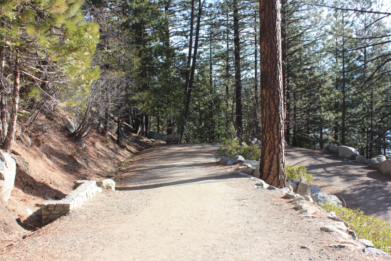 Trail down from parking