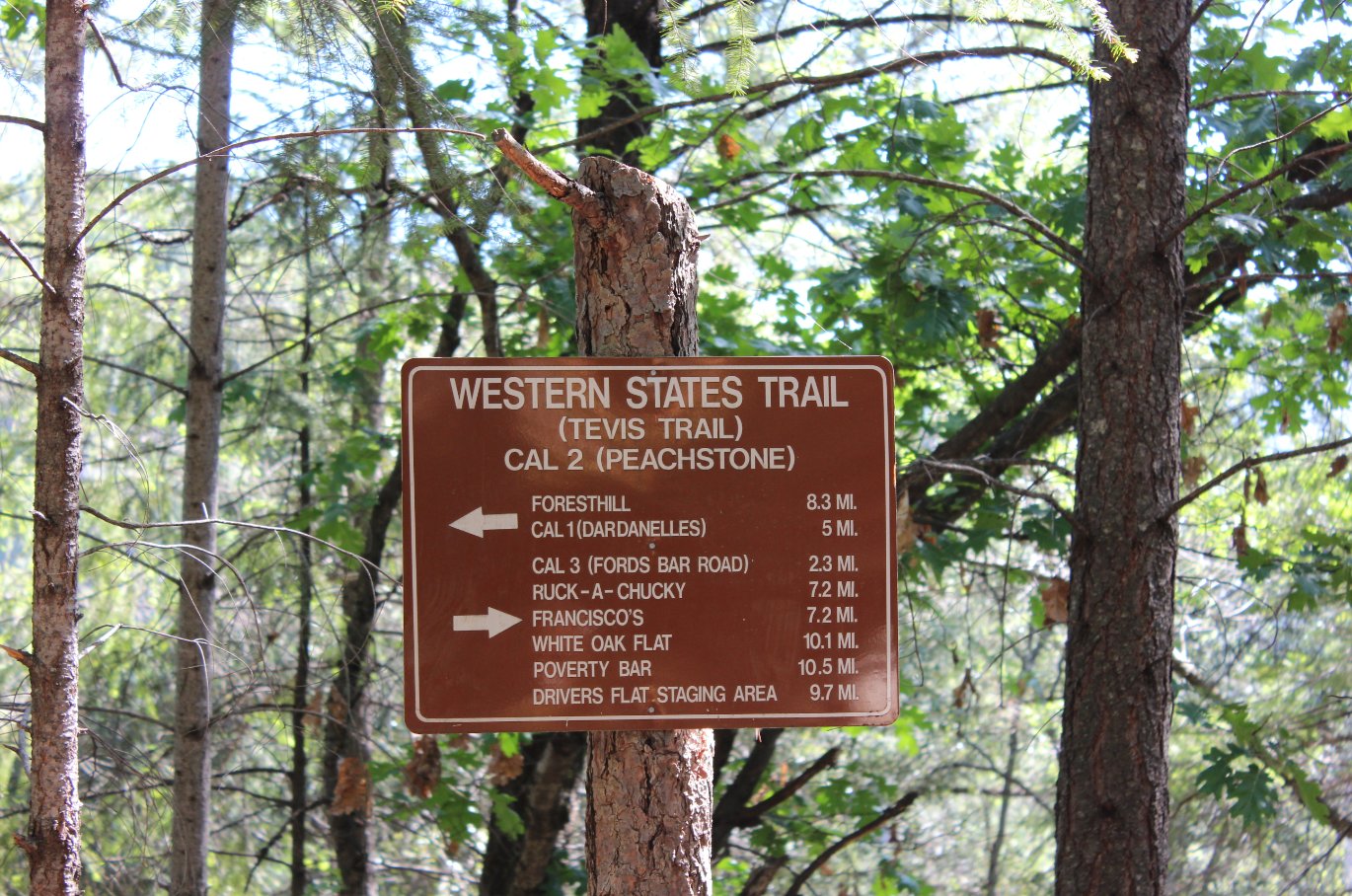 Trailhead marker