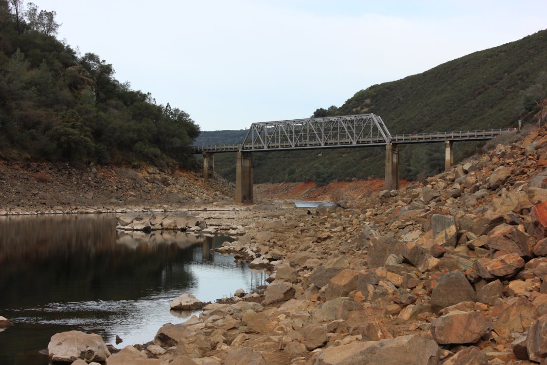 Salmon Falls bridge at trailhead