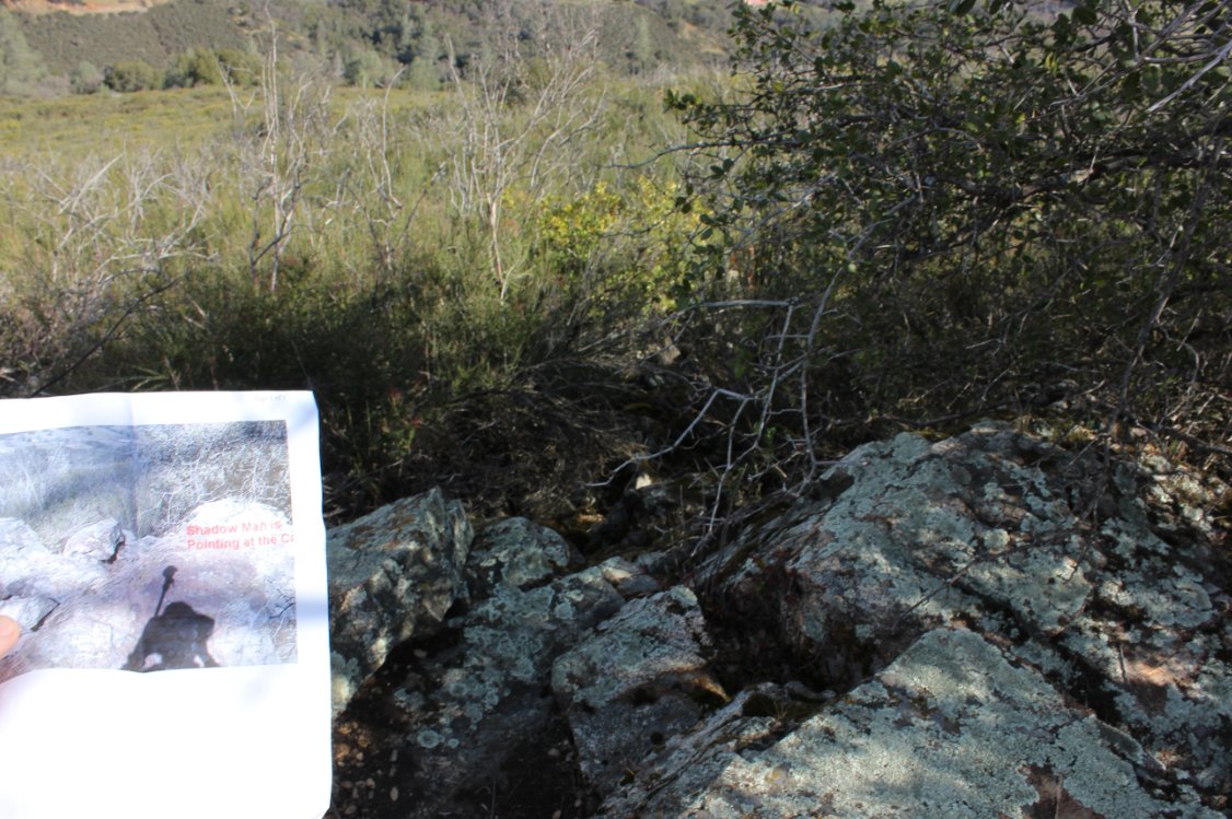 The only clue for finding a cache