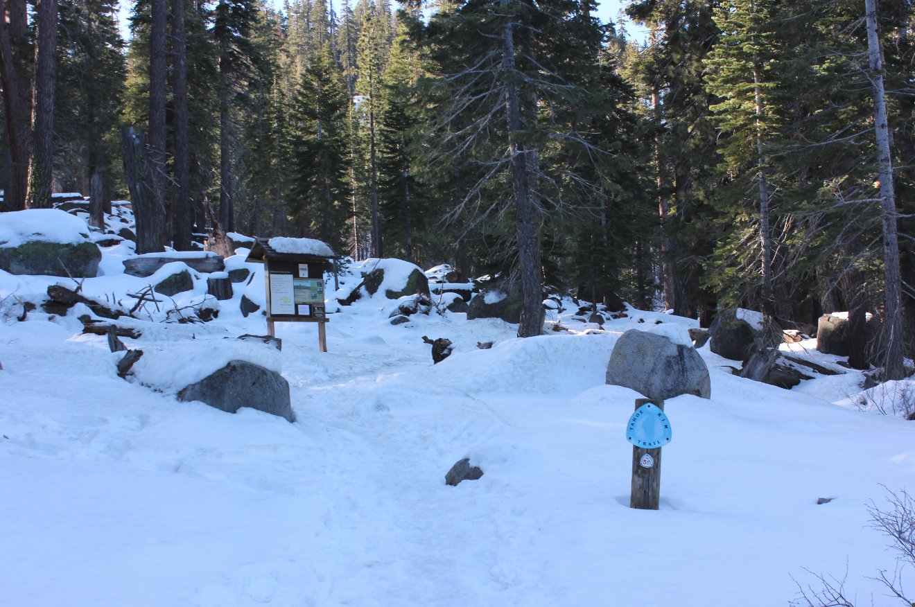Tahoe Rim Trail kiosk